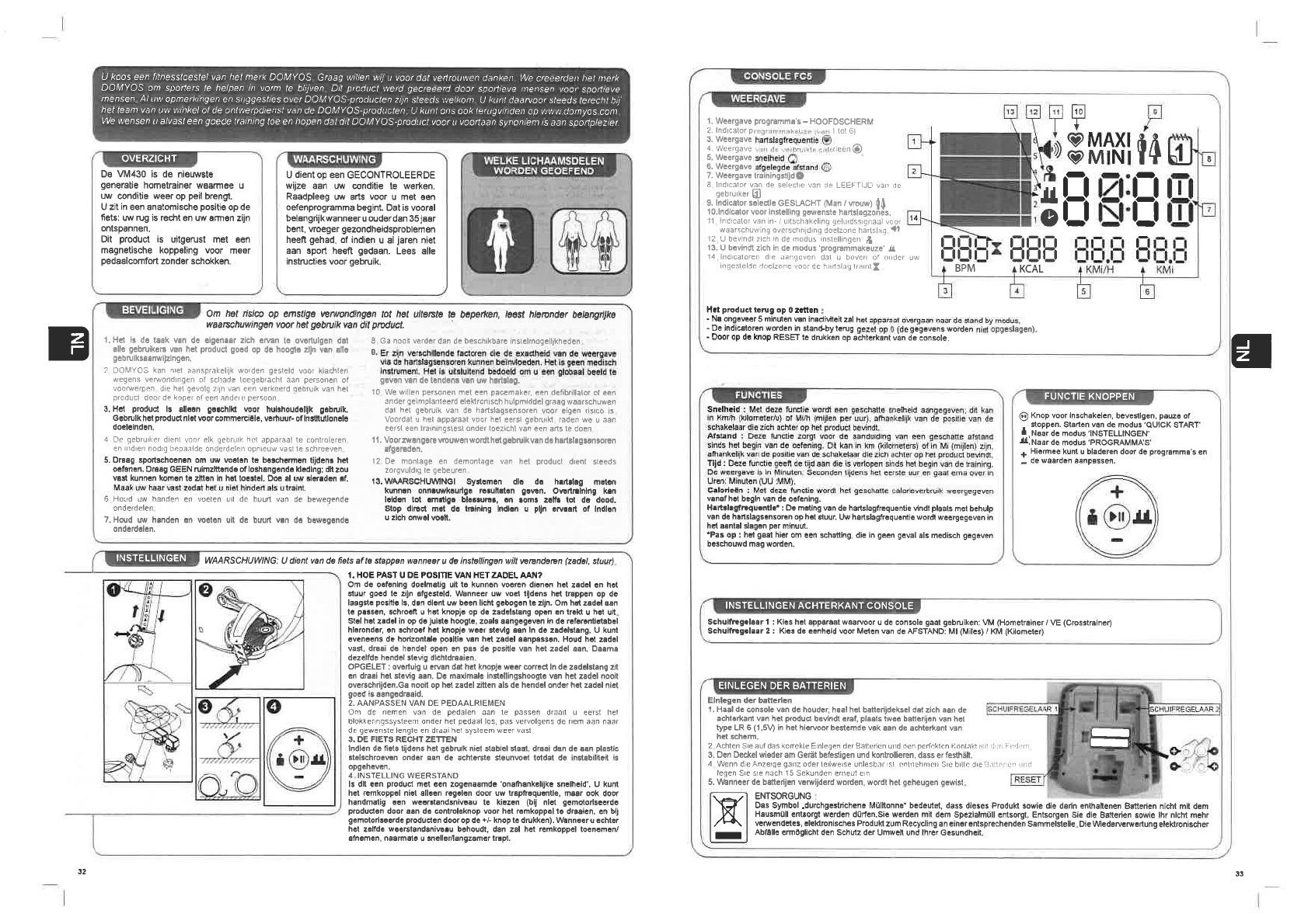 Manual Domyos VM 430 (page 8 of 9 