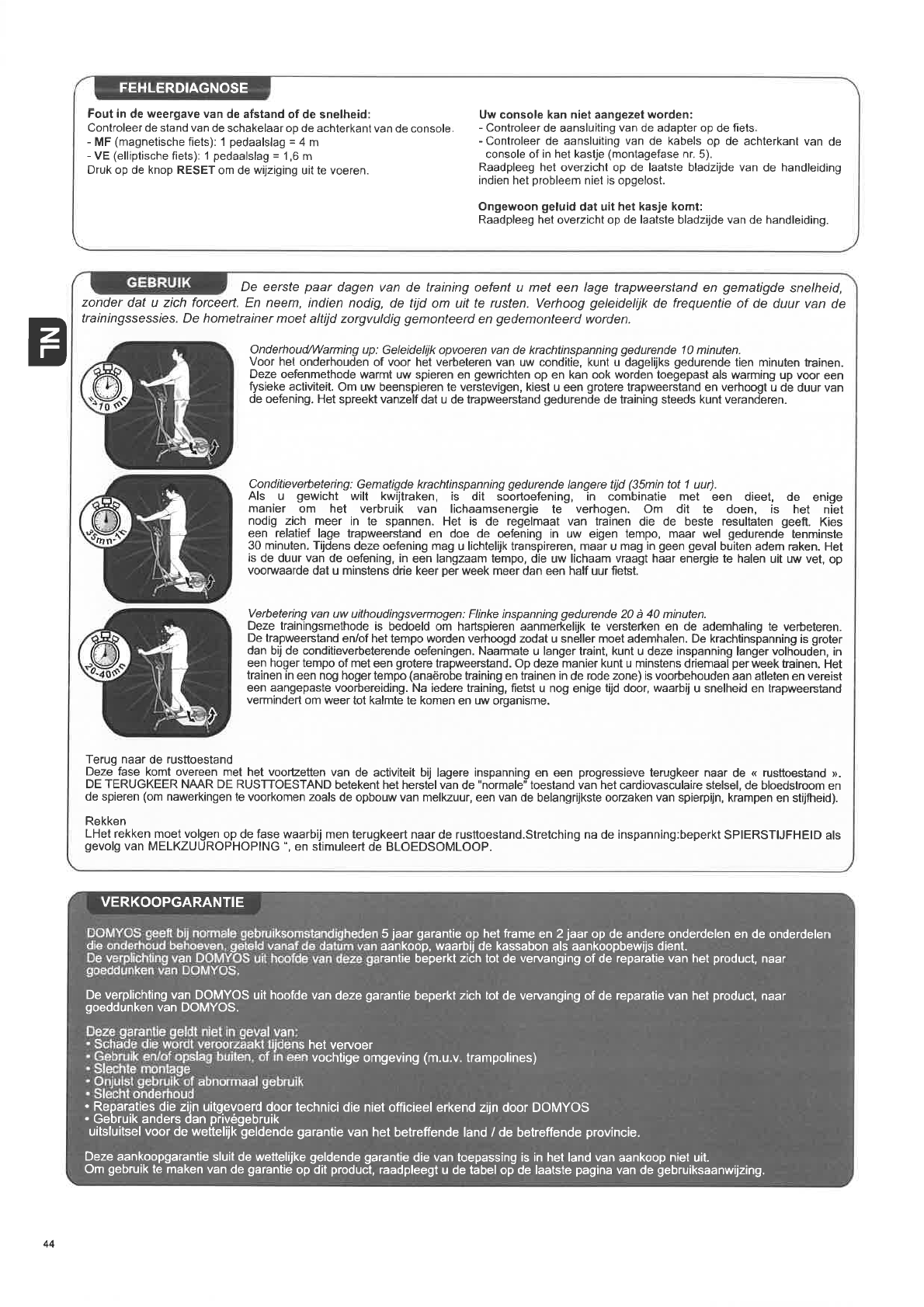 Manual Domyos VE 730 (page of 22) (English, German, Dutch, French, Italian, Polish, Portuguese, Spanish)