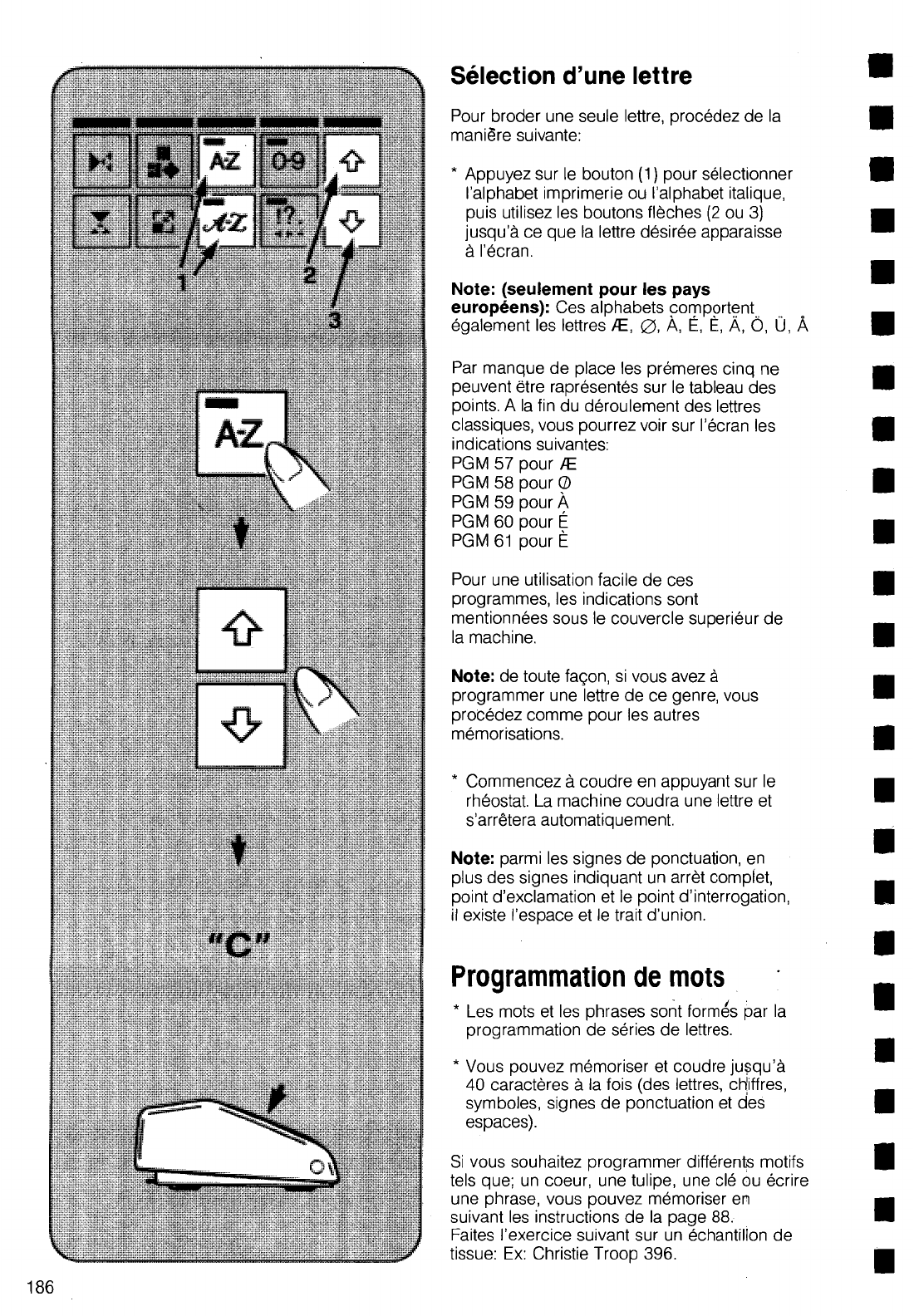 Manual Singer 9900 Page 186 Of 243 English Spanish French