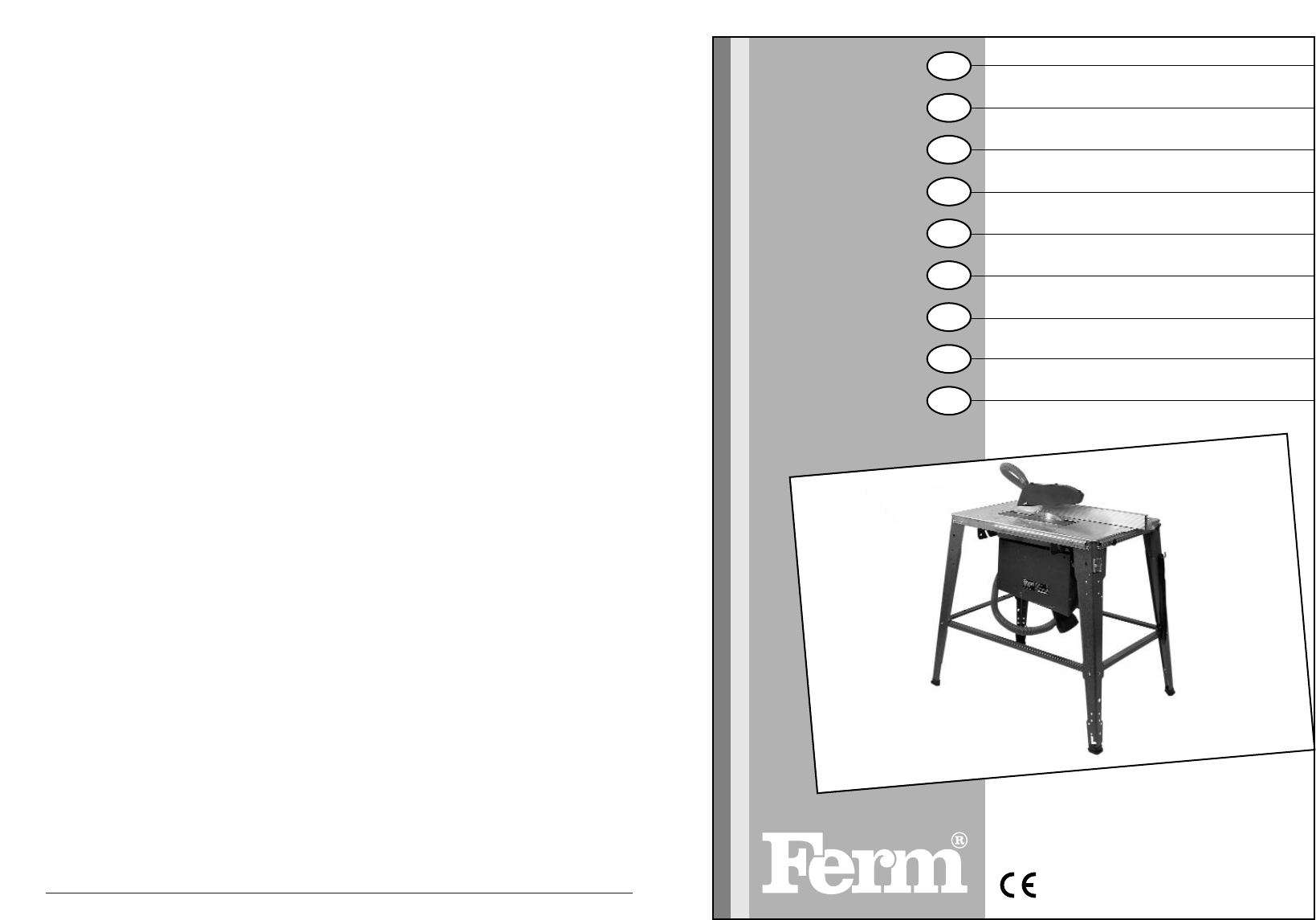 Manual Ferm TSM1003 - FZT-315 (page 1 of 28) (English, German, Dutch, French, Swedish, Finnish)