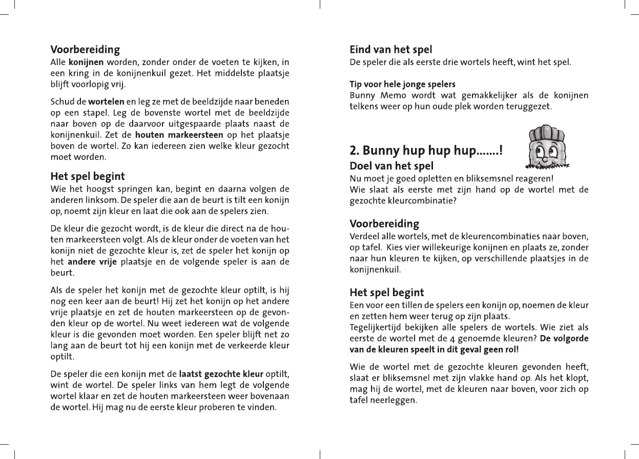 veel plezier lade Machtig Manual Ravensburger 23299 Bunny Hop (page 1 of 2) (Dutch)