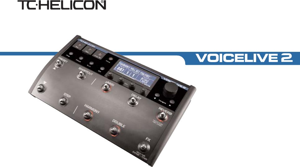 Manual Tc Helicon Voicelive 2 Page 1 Of 105 English
