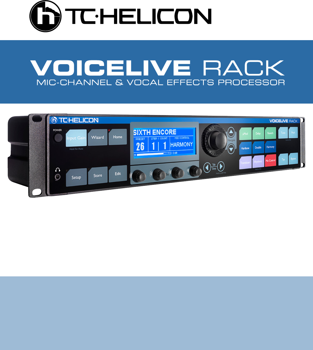 Manual Tc Helicon Voicelive Rack Page 1 Of English
