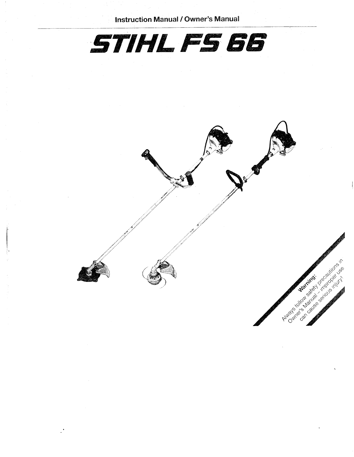 Manual Stihl FS66 (page 1 of 46) (English)