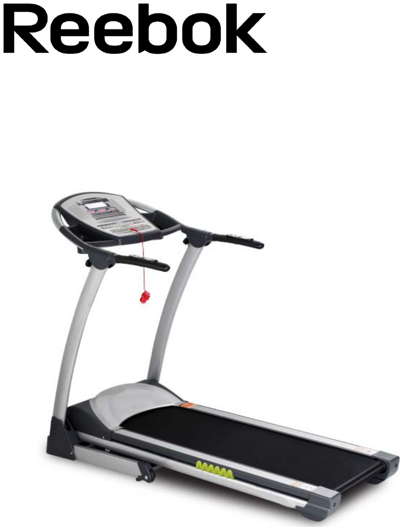 Manual Reebok Z8 Run Treadmill - RE1M 