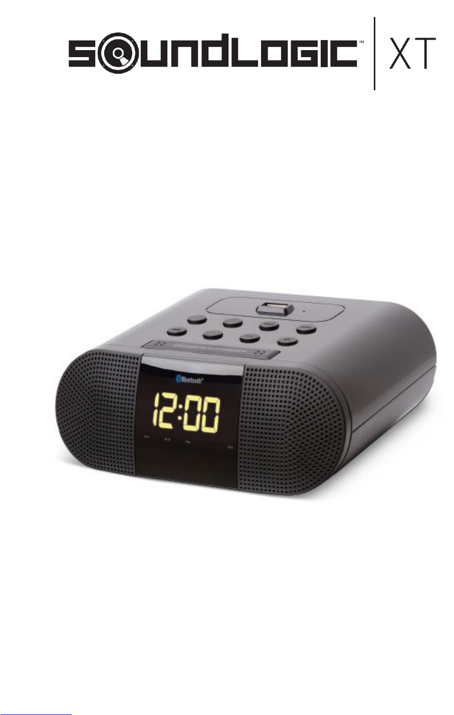 Sound Logic XT Bluetooth Alarm Clock Radio 