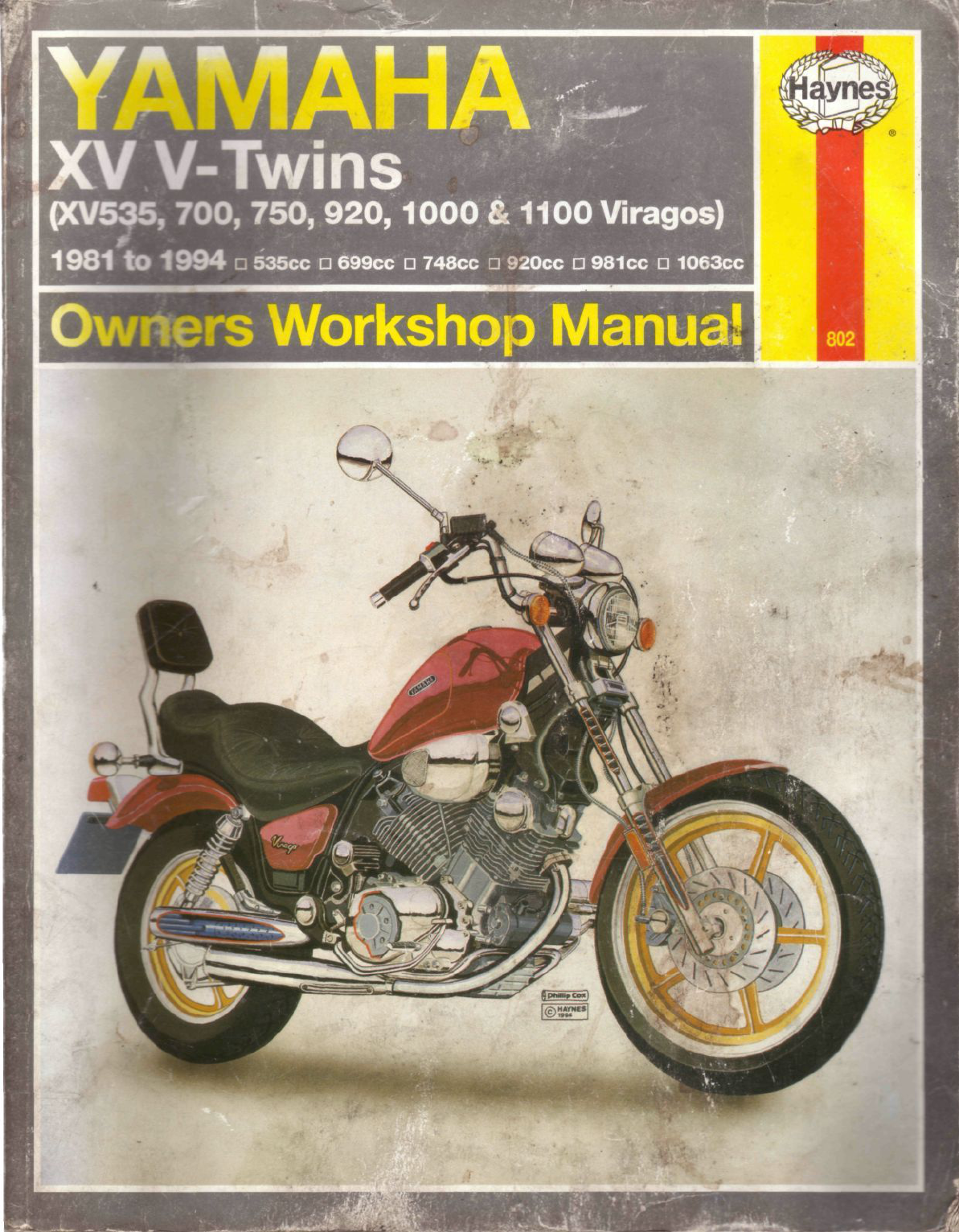 Yamaha XV750 Virago 1981 XV750H Parts List Manual Microfiche o46 