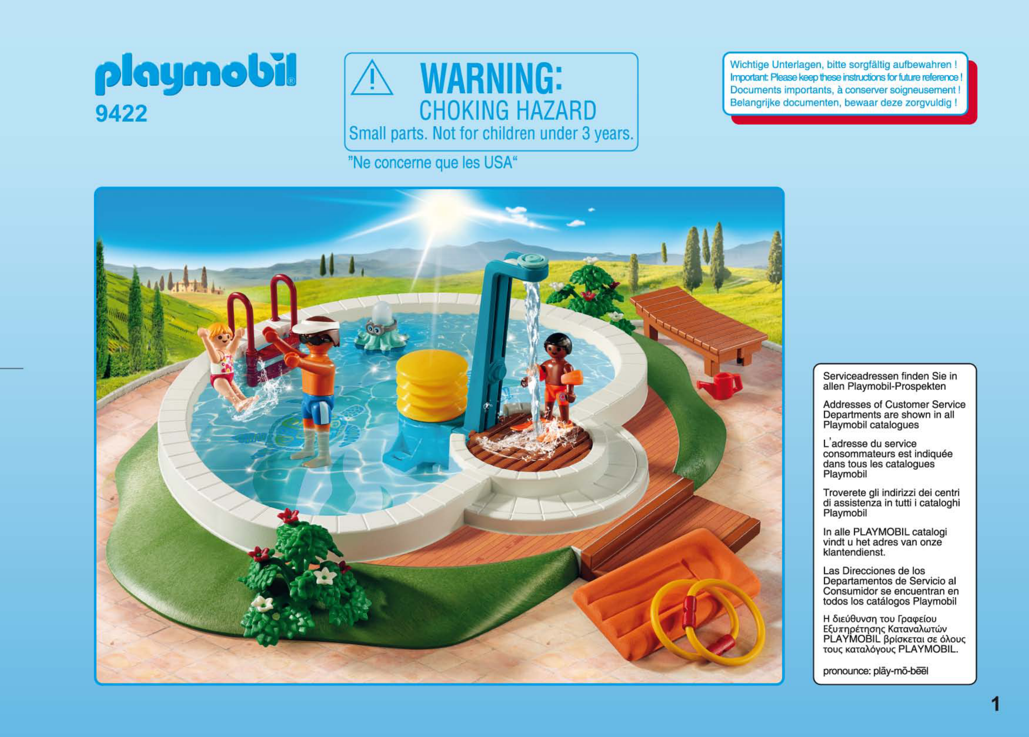 Manual Playmobil 9422 (page of 12) (All languages)