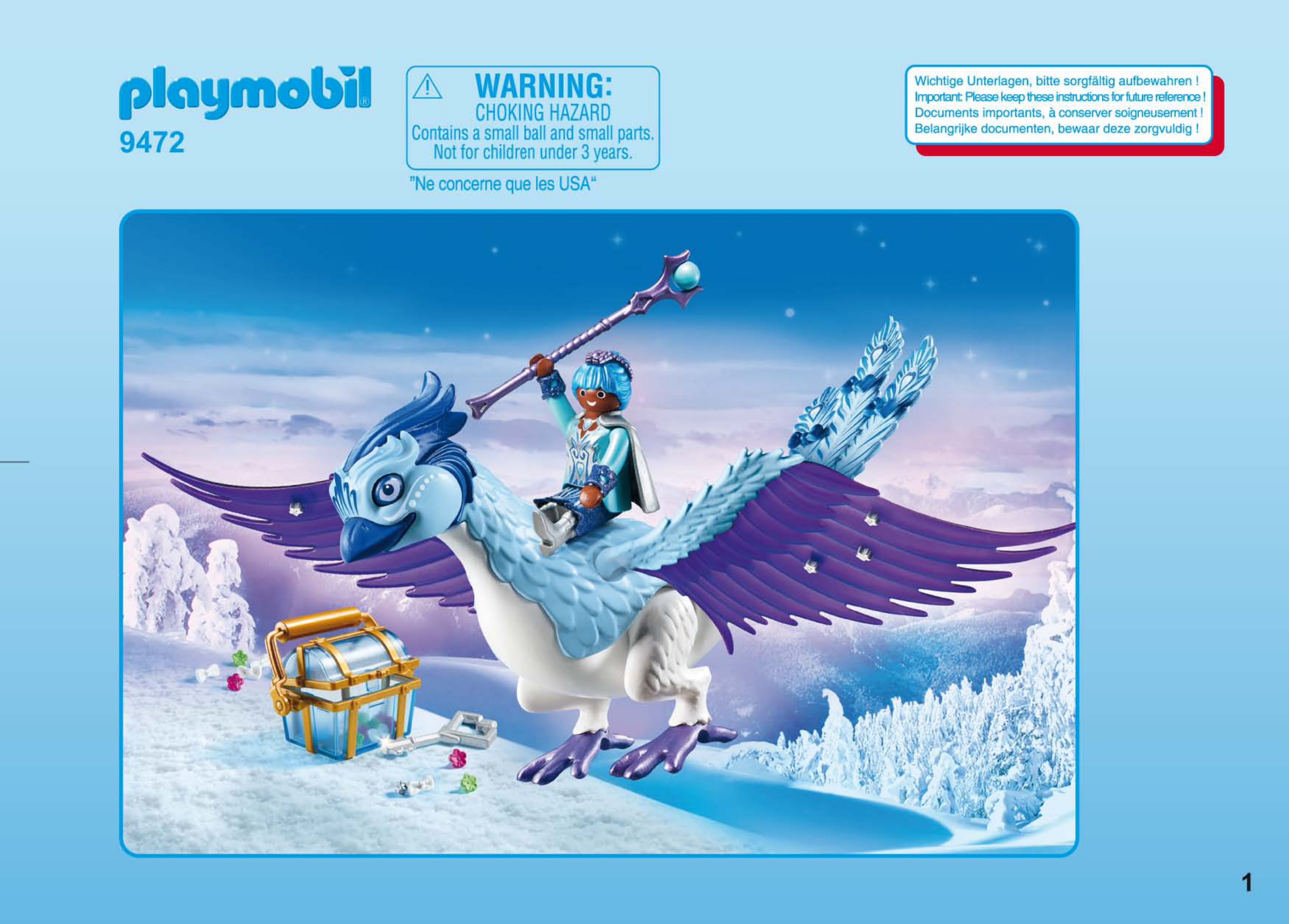 Playmobil 9472 Magic Winter Phoenix with Jewellery Case Toy Playset 