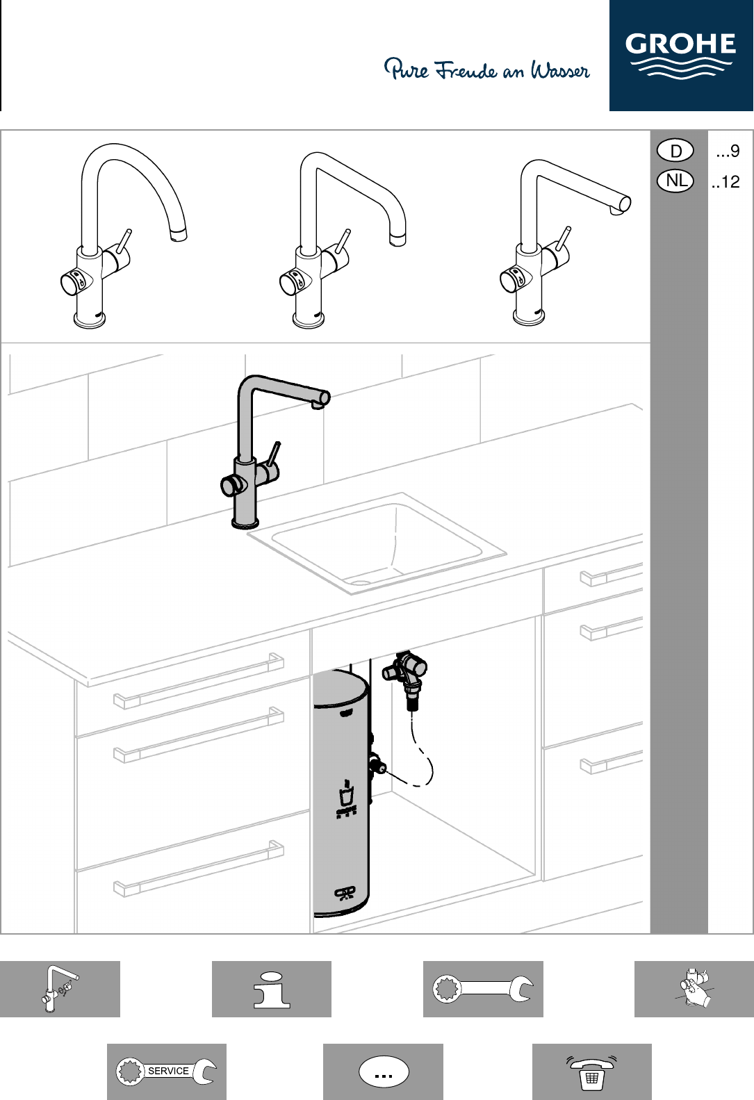 Manual Grohe Red (page of 16) (German, Dutch)