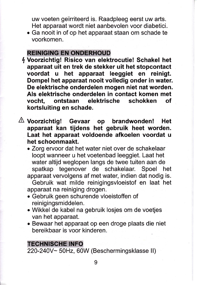 Manual WatsHome (Kruidvat) FM-606 (page of 12) (Dutch)