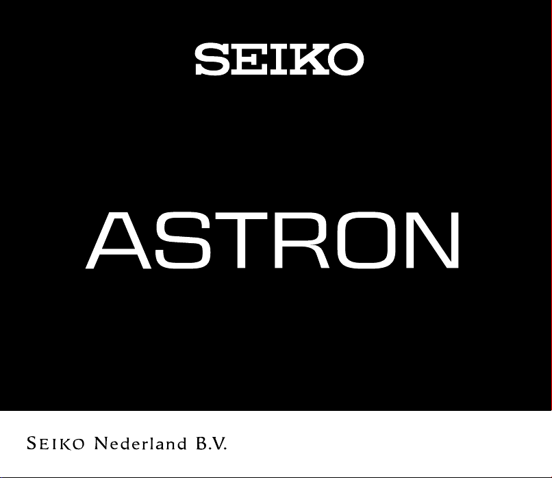 Manual Seiko Astron 8X53 GPS Solar (page 1 of 22) (Dutch)