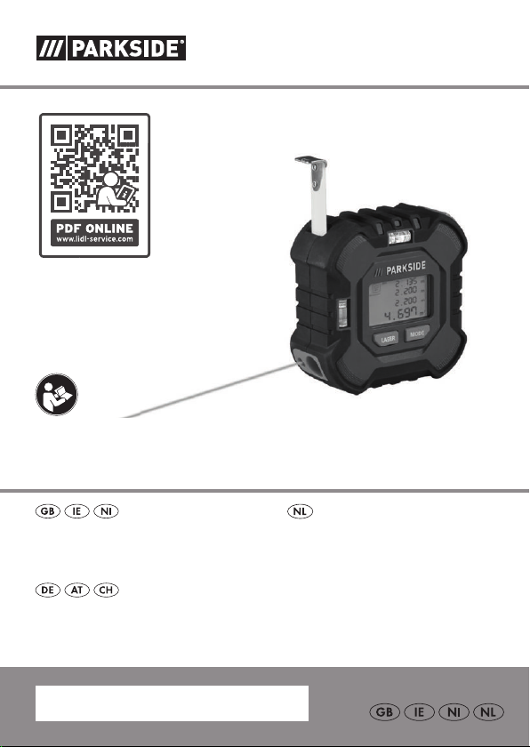 Parkside PLMB 4 A1 (IAN 361673) Laser-Entfernungsmesser kompatibles E