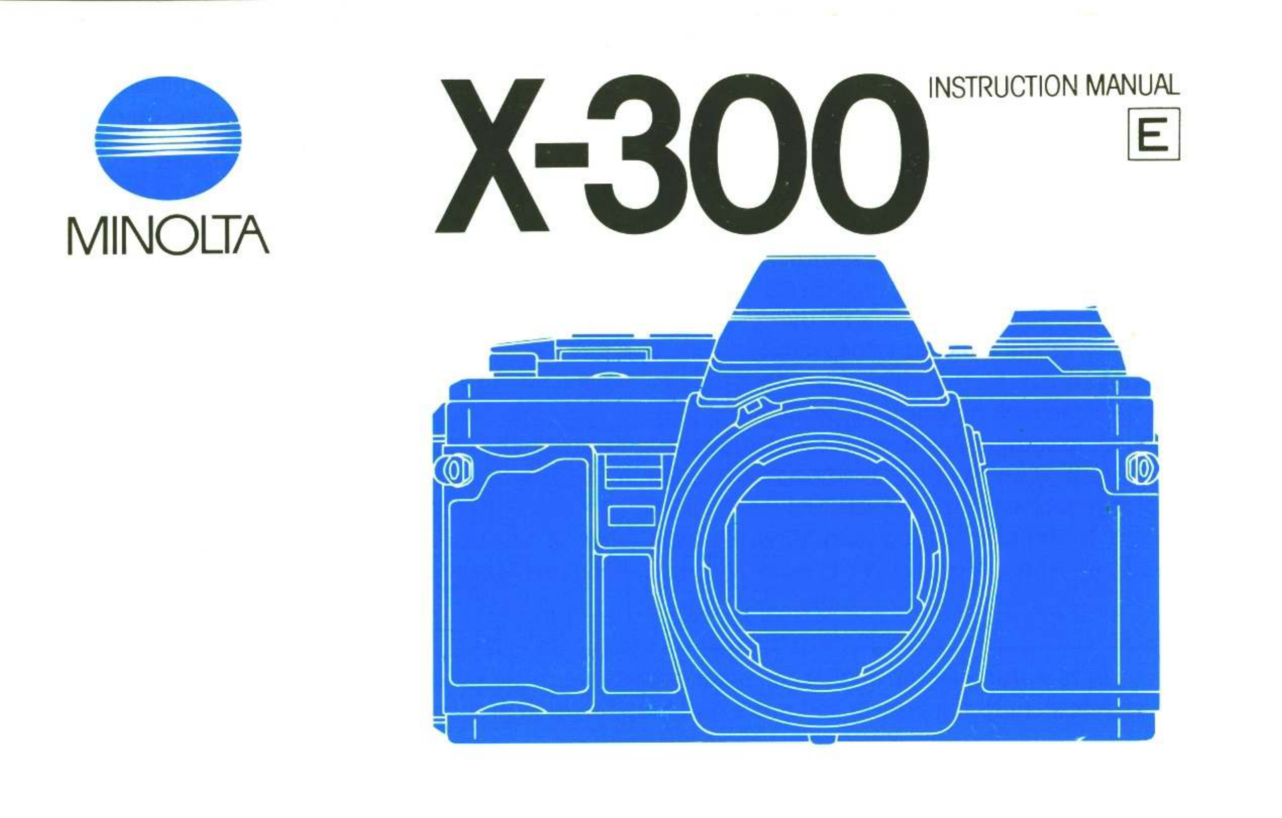 Minolta Motor Drive X-300 Instructions 