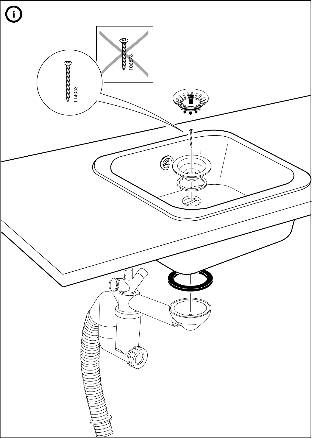 Centraliseren Rijk statistieken Manual Ikea Domsjo spoelbak (page 3 of 4) (English, German, Dutch, Danish,  French, Italian, Polish, Portuguese, Swedish, Spanish, Norwegian, Finnish)