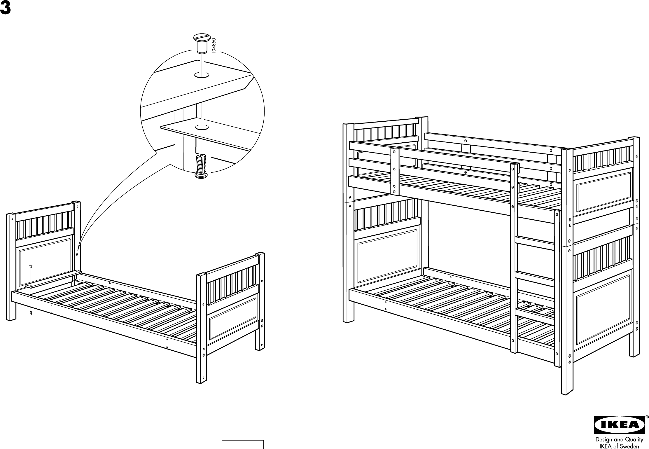 Manual Ikea Hemnes Stapelbed 1 Page, Ikea Hemnes King Bed Assembly Instructions