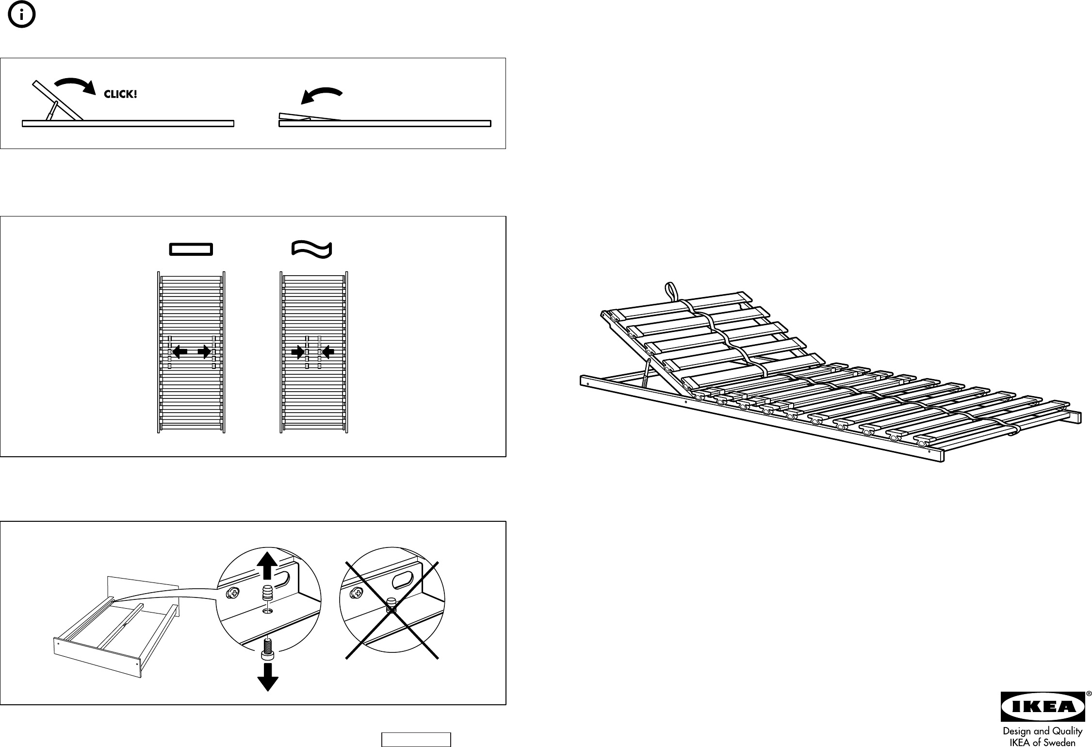 gevolgtrekking Eenzaamheid vegetarisch Manual Ikea Sultan Lovene lattenbodem (page 1 of 6) (English, German,  Dutch, Danish, French, Italian, Polish, Portuguese, Swedish, Spanish,  Norwegian, Finnish)