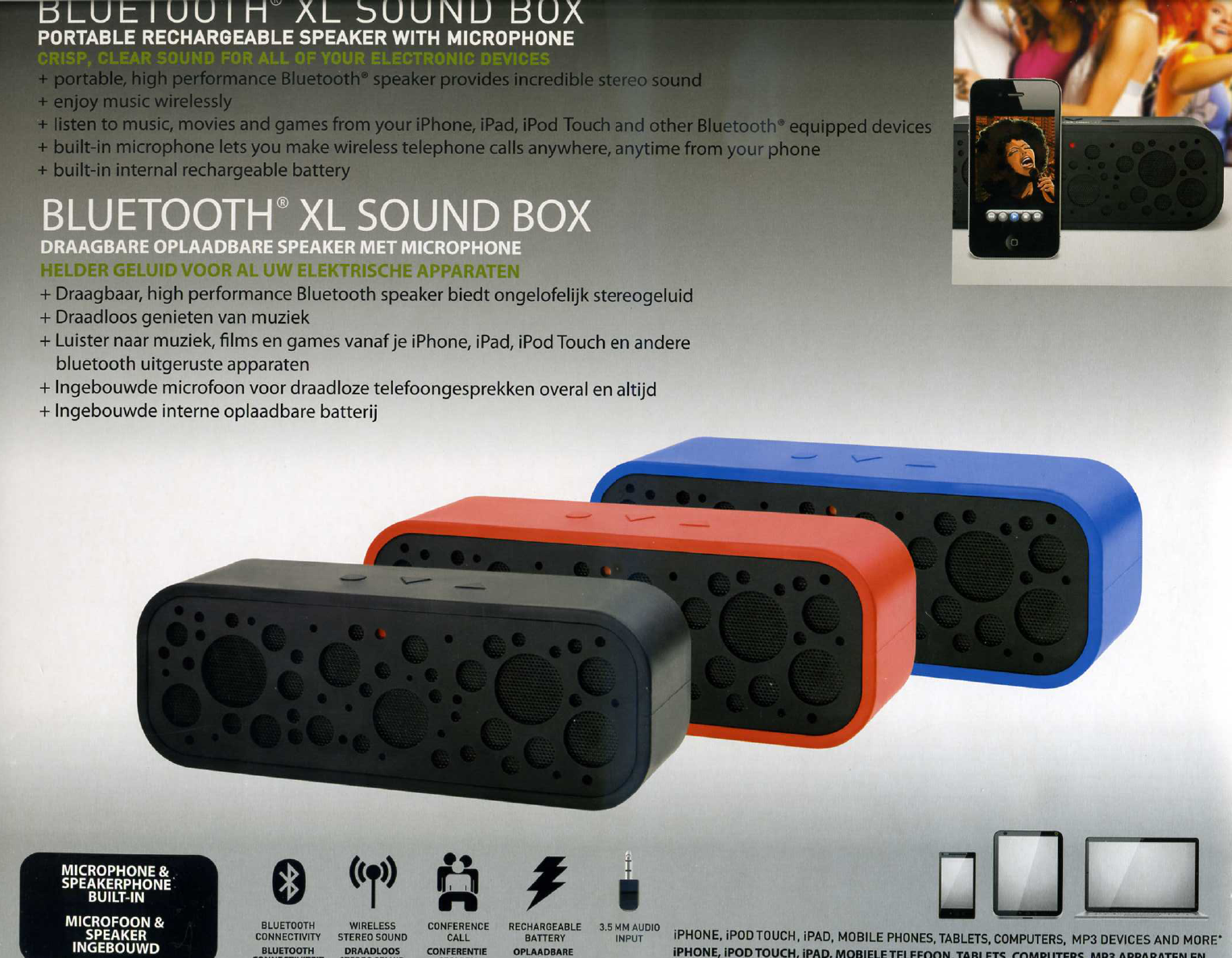 Verzoekschrift analoog corruptie Manual Deluxa Bluetooth XL Sound Box (page 5 of 6) (Dutch)