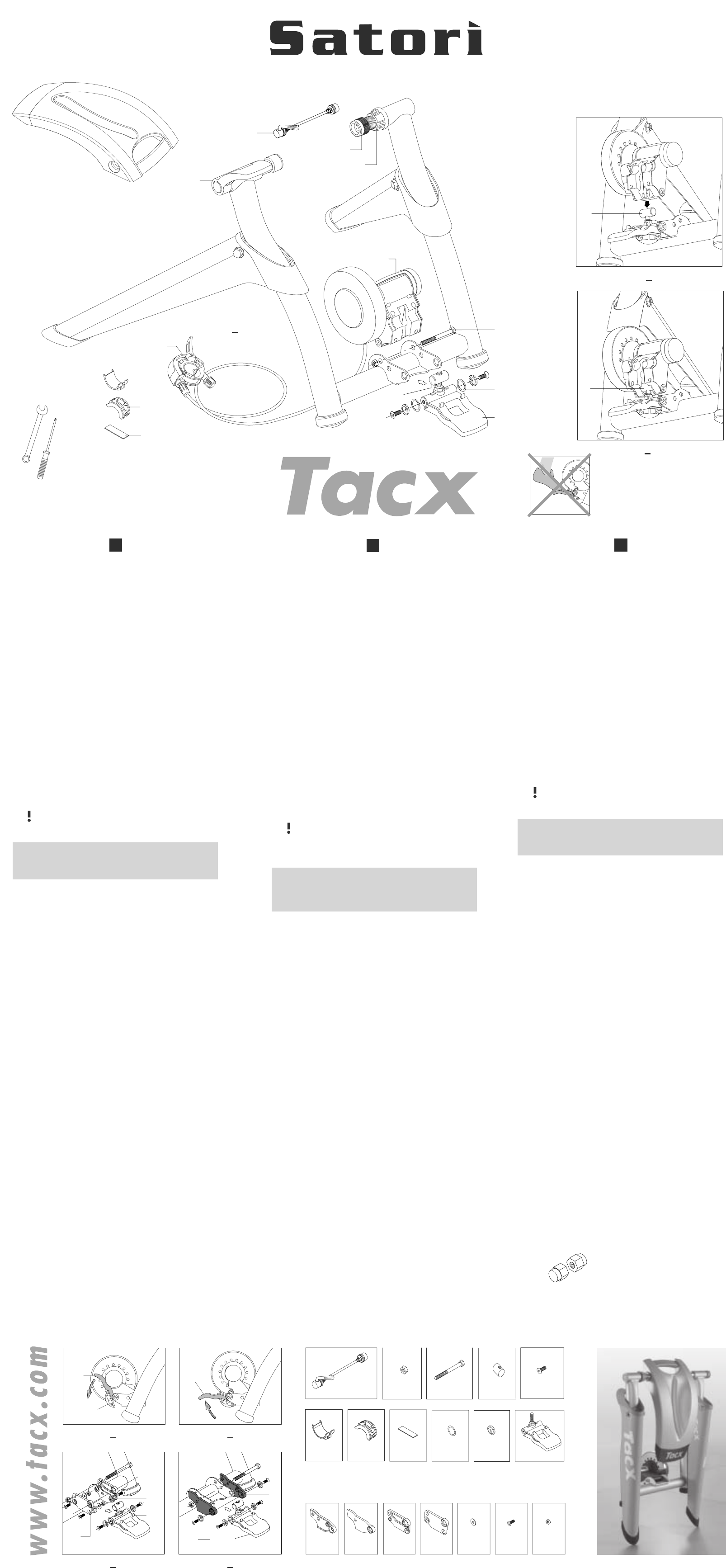 handelaar marionet inrichting Manual Tacx Satori (page 1 of 2) (English, German, Dutch, French, Italian,  Spanish)