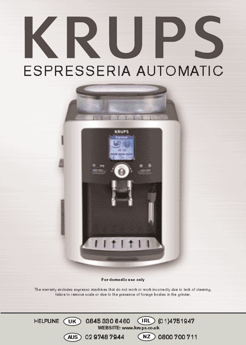 KRUPS  Espresseria Automatic : Comment installer et entretenir votre  machine ? 