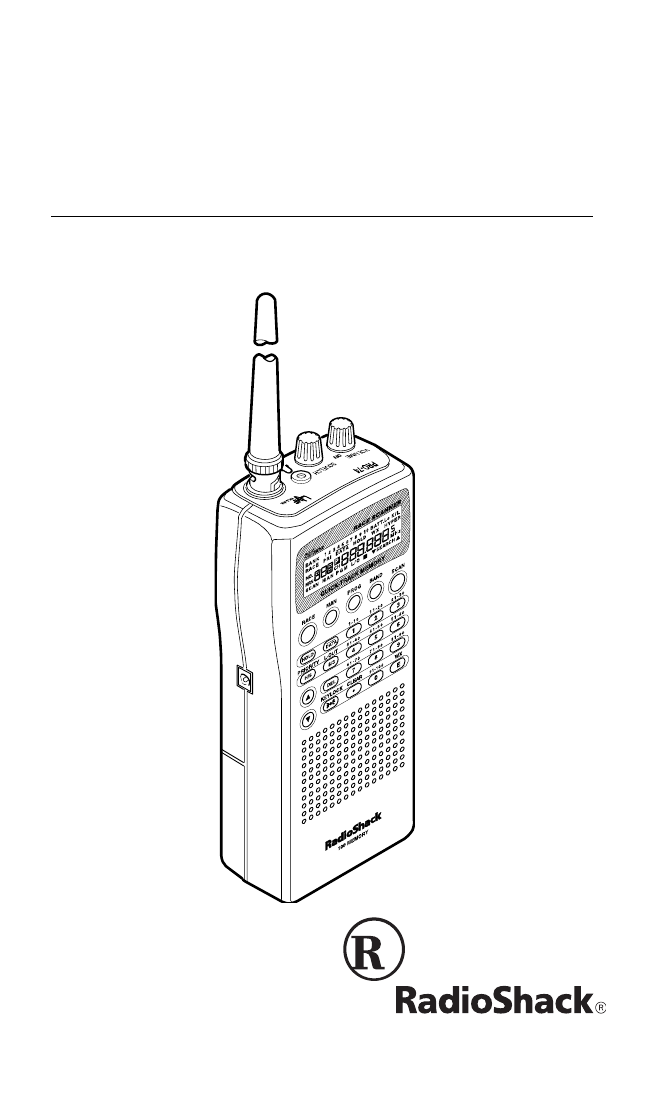 VHF/UHF/Air/800MHz Race Scanner Radio Shack PRO-74 