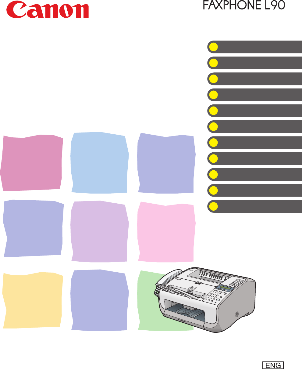 Manual Canon FAXPHONE L90 - model F152800 (page 1 of 214) (English)